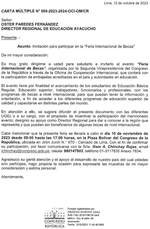 FERIA INTERNACIONAL DE BECAS